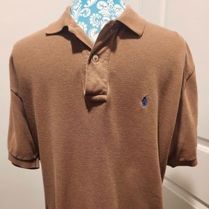 🏇 Polo by Ralph Lauren, grizzly bear brown. Medium. 100% cotton. Very nice.